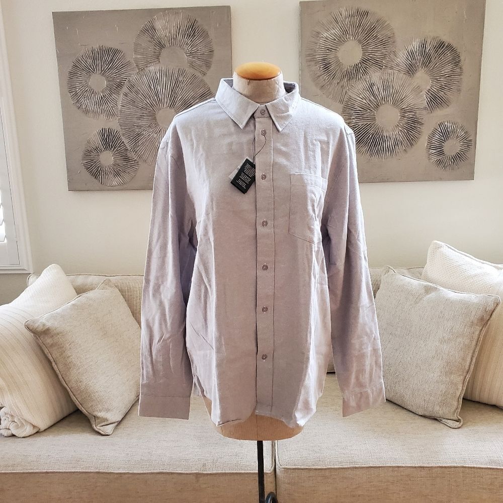 And Now This Solid Button Up Flannel Shirt